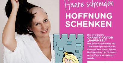 Charity-Aktion Rapunzel sammelt auch 2023 für DKMS LIFE