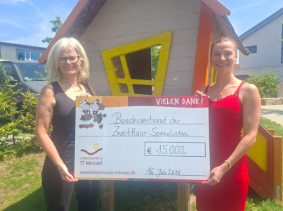 15.000 Euro für das Kinderhospiz St. Nikolaus