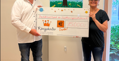 Unterstützung: BVZ übergibt 15.000 € an die Königskinder in Münster